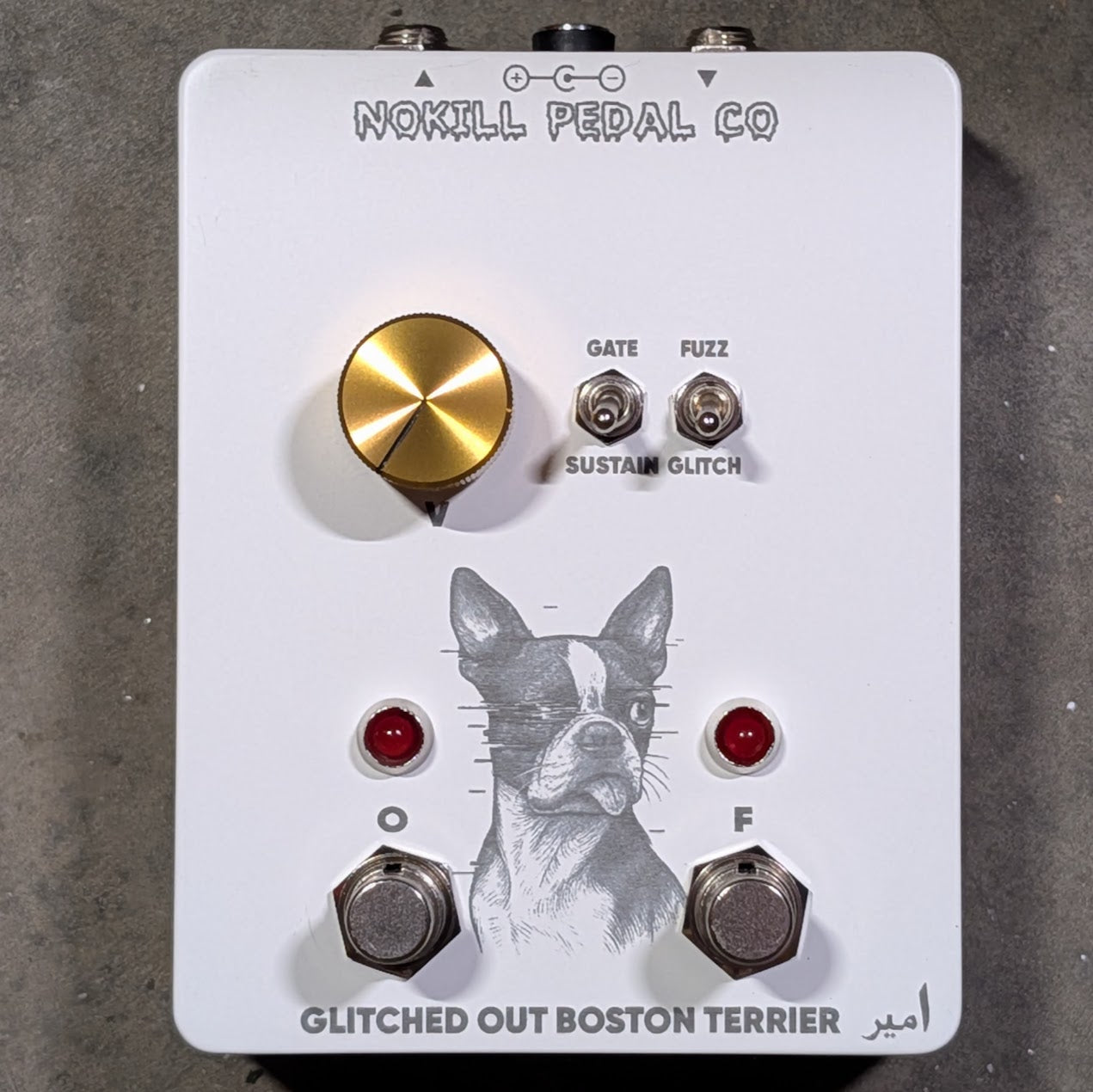 boston pedal Glitched Out Boston Terrier – NOKILL Pedal CO