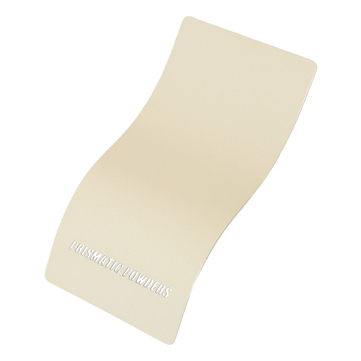 Ivory Cream powder coat sample panel (Prismatic Powders)