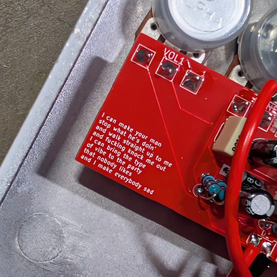 NOKILL Pedal Co Chopper distortion pedal — close-up of original dog-inspired artwork