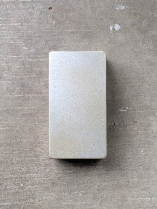 Silver/Gold Two-Tone Powder Coated 125B Enclosure — Pedal Builder Supply