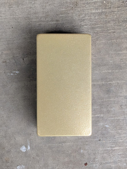 Gold Powder Coated 125B Enclosure — Pedal Builder Supply