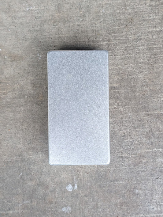 Silver Powder Coated 125B Enclosure — Pedal Builder Supply