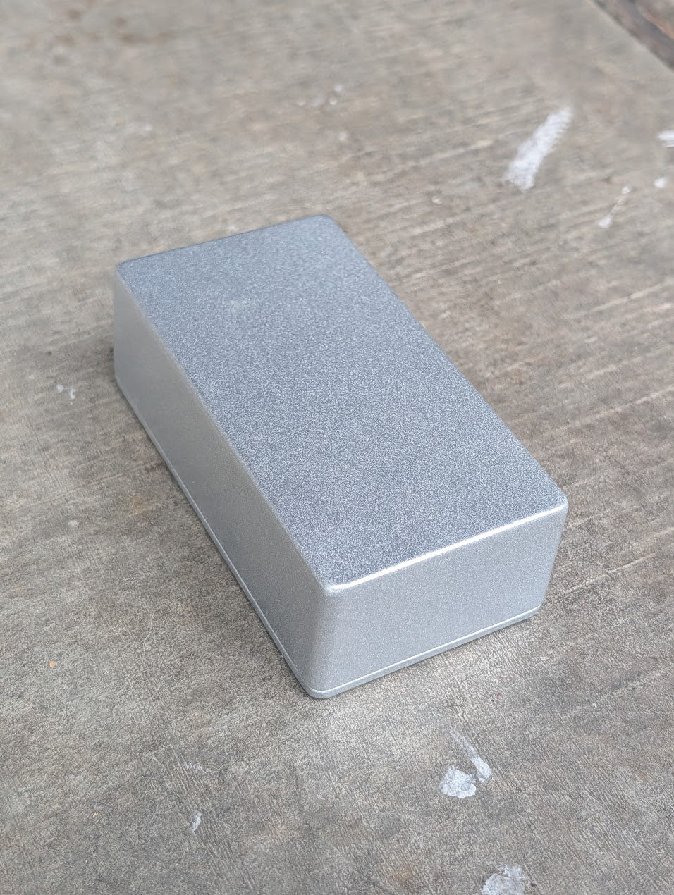 Silver Powder Coated 125B Enclosure — Pedal Builder Supply